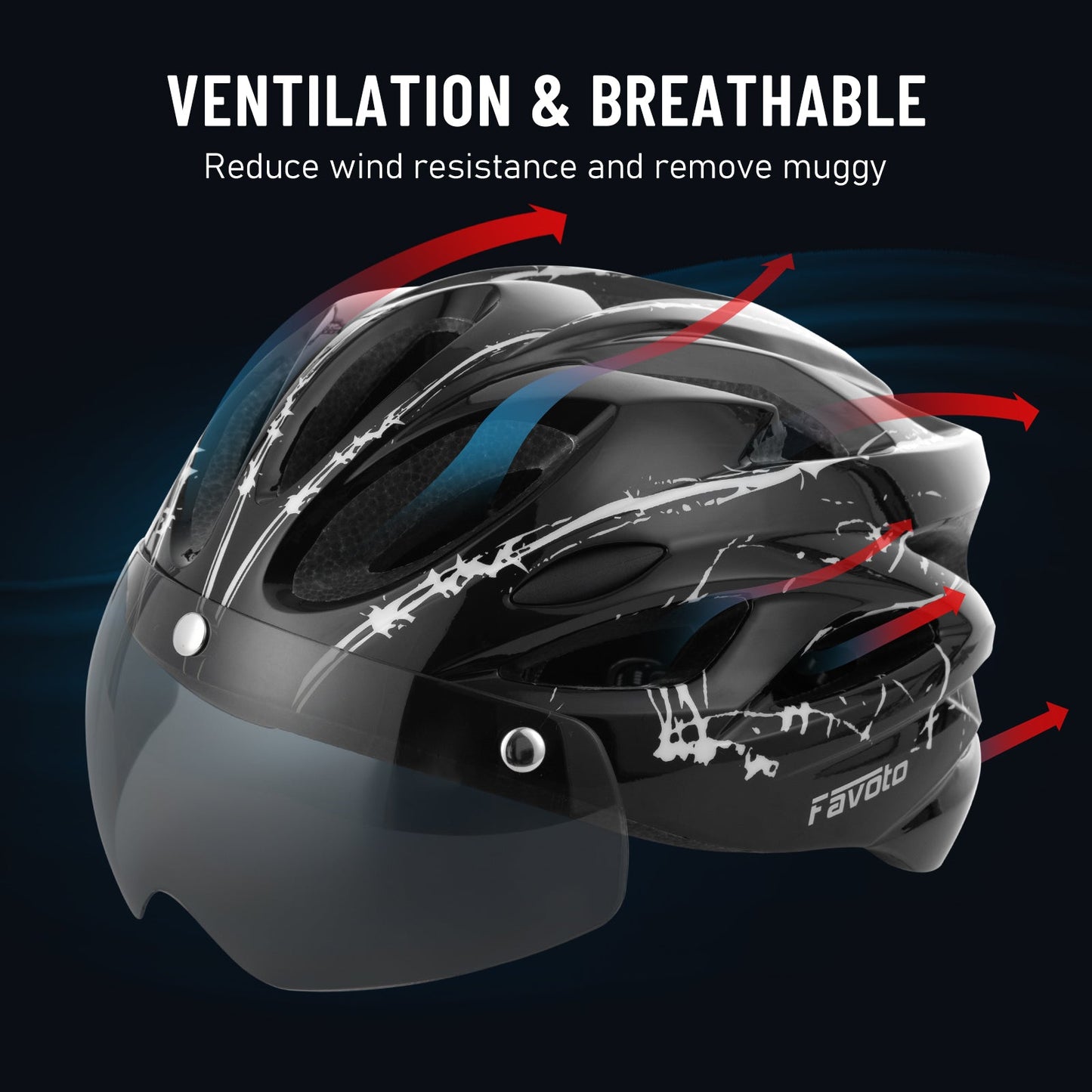 Scooter Helmet with Detachable Magnetic Goggles