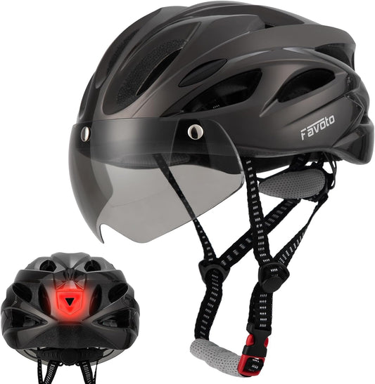 Scooter Helmet with Detachable Magnetic Goggles